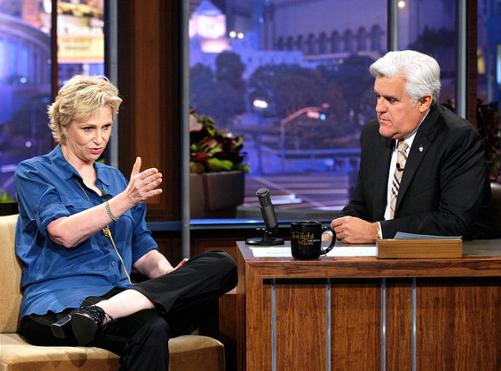 Jane Lynch, Jay Leno Jane Lynch, Jay Leno